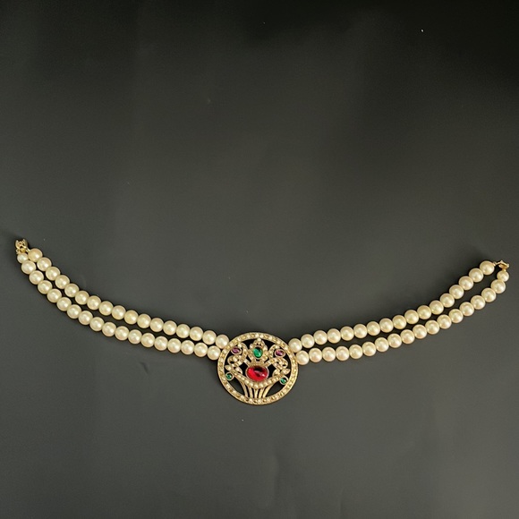 Vintage Richelieu Art Deco Revival Necklace & Earrings Set - Picture 14 of 16